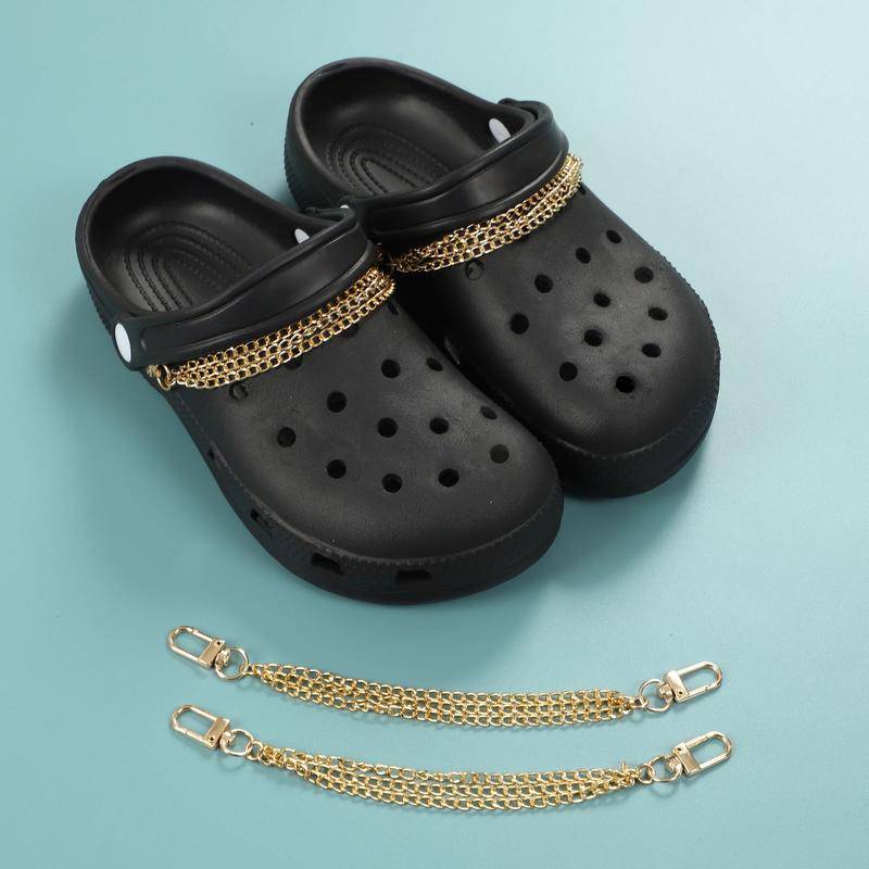 crocs sticker Dây Xích Khóa Giày Trang Trí Đẹp Mắtshoes sticker Accessories Stickers Sandals Shoe Decoration
