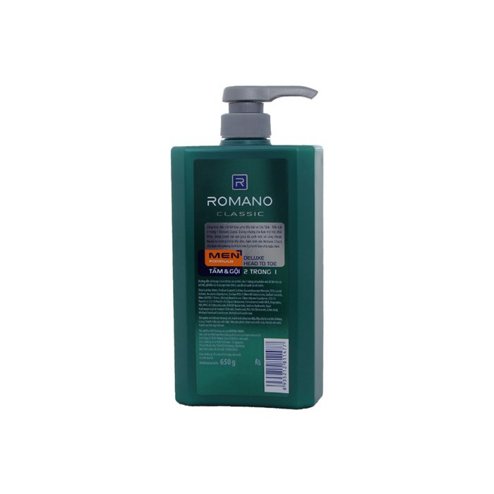 Dâu gội đầu Romano Clasicc (650g)