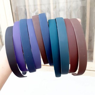 Bờm cài tóc màu nhám bản 1.5cm (được chọn màu)