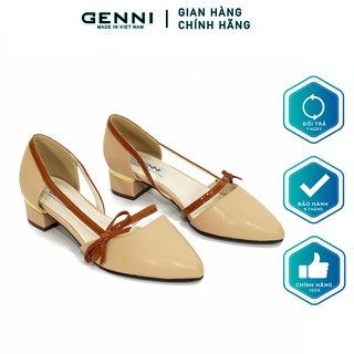 Giày bệt nơ chéo ge073 - genni