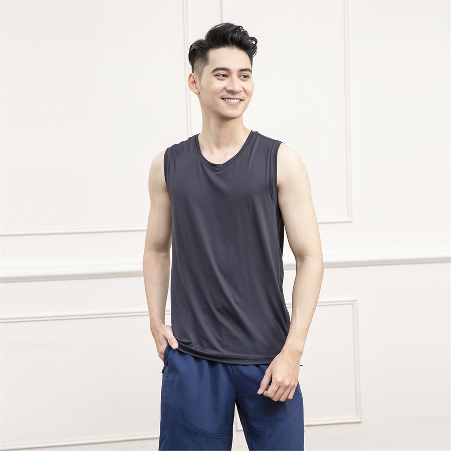 Áo tank top basic ARISTINO phom Regular fit, chất mềm nhẹ, thấm hút mồ hôi - ATT004S1