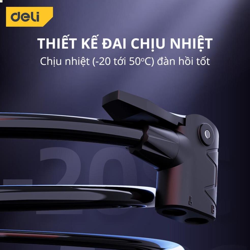 [LIFEDL157] Bơm Xe Đạp Cầm Tay Deli Cao Cấp - Siêu Nhẹ, Nhỏ Gọn, Tiện Lợi, Dễ Dàng Di Chuyển - Áp Suất Cao - DL880006 .