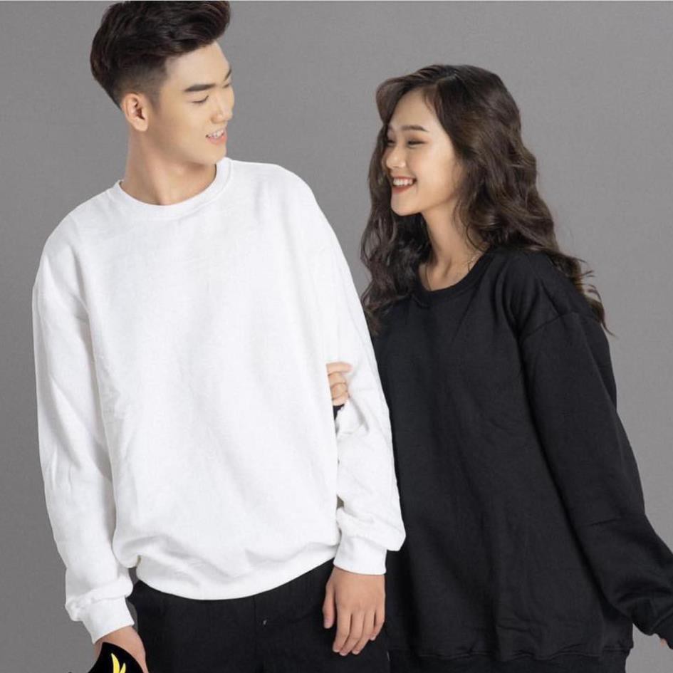 Áo Sweater nỉ  trơn chất cao cấp Ulzzang form unisex dài tay nam nữ - AST - Áo Phông Nỉ caao cấp unisex | BigBuy360 - bigbuy360.vn
