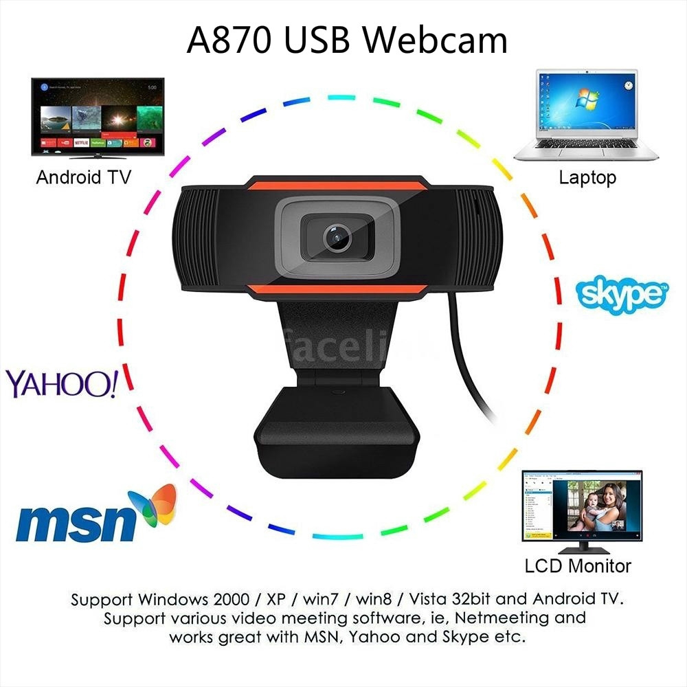 Webcam A870 480p chất lượng cao | BigBuy360 - bigbuy360.vn