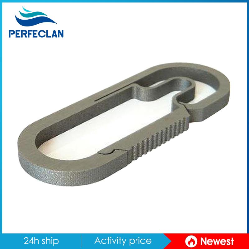 Móc Khóa Carabiner Bằng Titan Màu Bạc 7cm