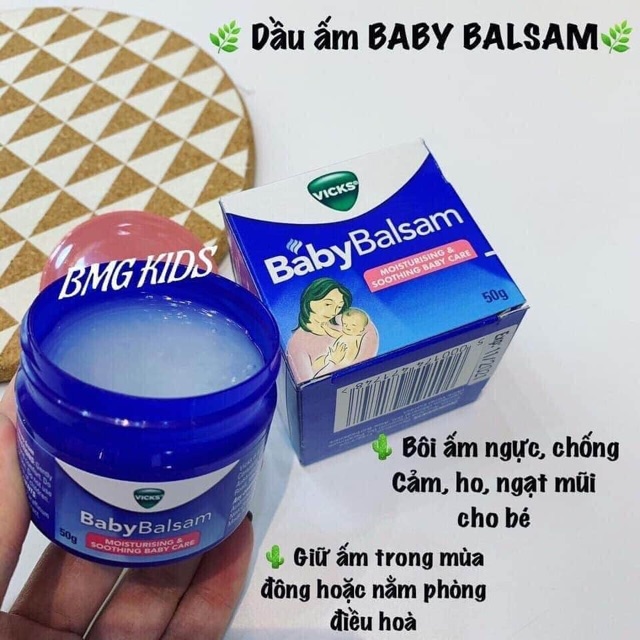 DẦU BÔI ẤM NGỰC CHO BÉ Vicks Baby Balsam