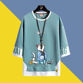 [BÁN GIÁ SỈ +FREE SHIP💥] Áo Thun Nam Tay Lỡ In Hình Mèo Chất Vải Tốt AKANMA-VAG 💥 Dáng Áo Chuẩn Việt Nam