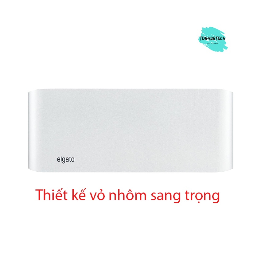 Dock Thunderbolt 3 cho Laptop táo Pro hỗ trợ xuất 2 màn 4K 60Hz,Power Delivery 85W-Elgato Thunderbolt 3 dock for OS