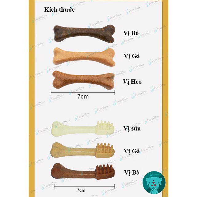 [LOẠI MẢNG BÁM]Bánh Thưởng Làm Sạch Răng Miệng Cho Chó JFamille, Chống Hôi Miệng. Thanh Gặm Sạch Răng 100gr - JF27