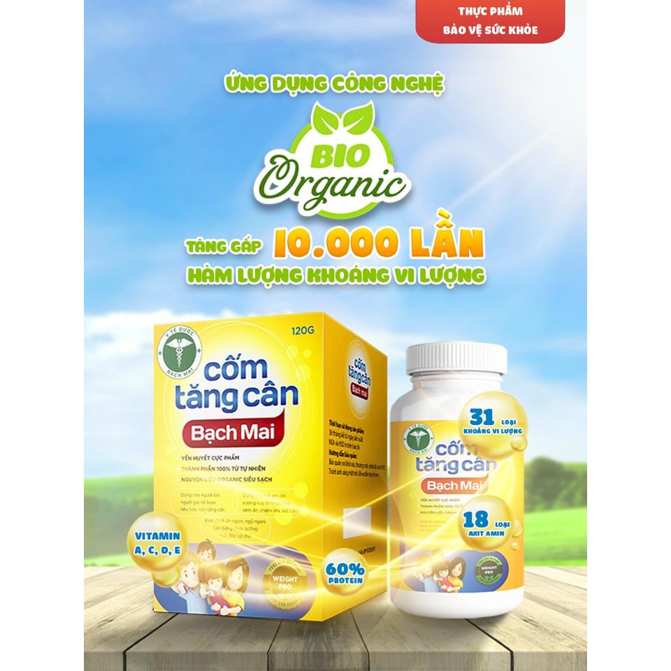 cốm tăng cân bạch mai lọ 120g