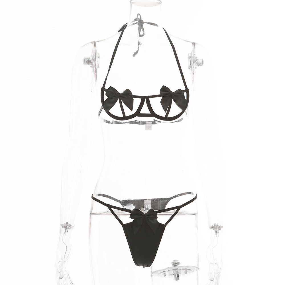 Bộ Đồ Lót Phối Nơ Quyến Rũ Dành Cho Nữ