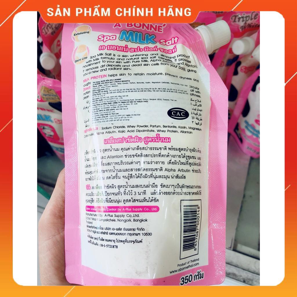 Muối tắm sữa bò tẩy tế bào chết A Bonne Spa Milk Salt Thái Lan 350gr