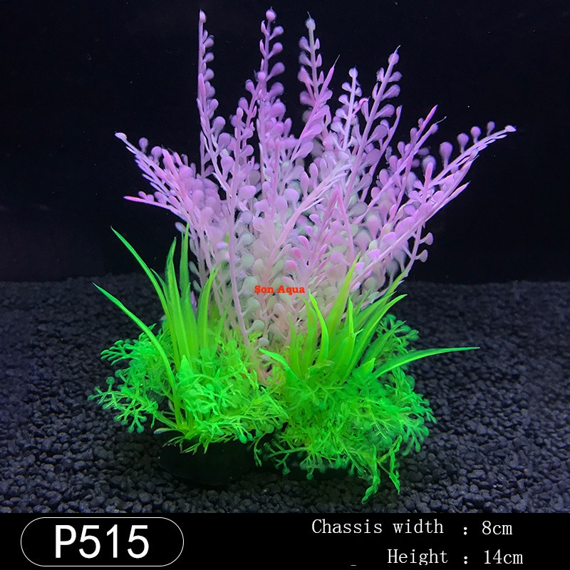 mô hình cây thủy sinh nhựa bể cá cảnh, lũa giả thủy sinh hồ cá
