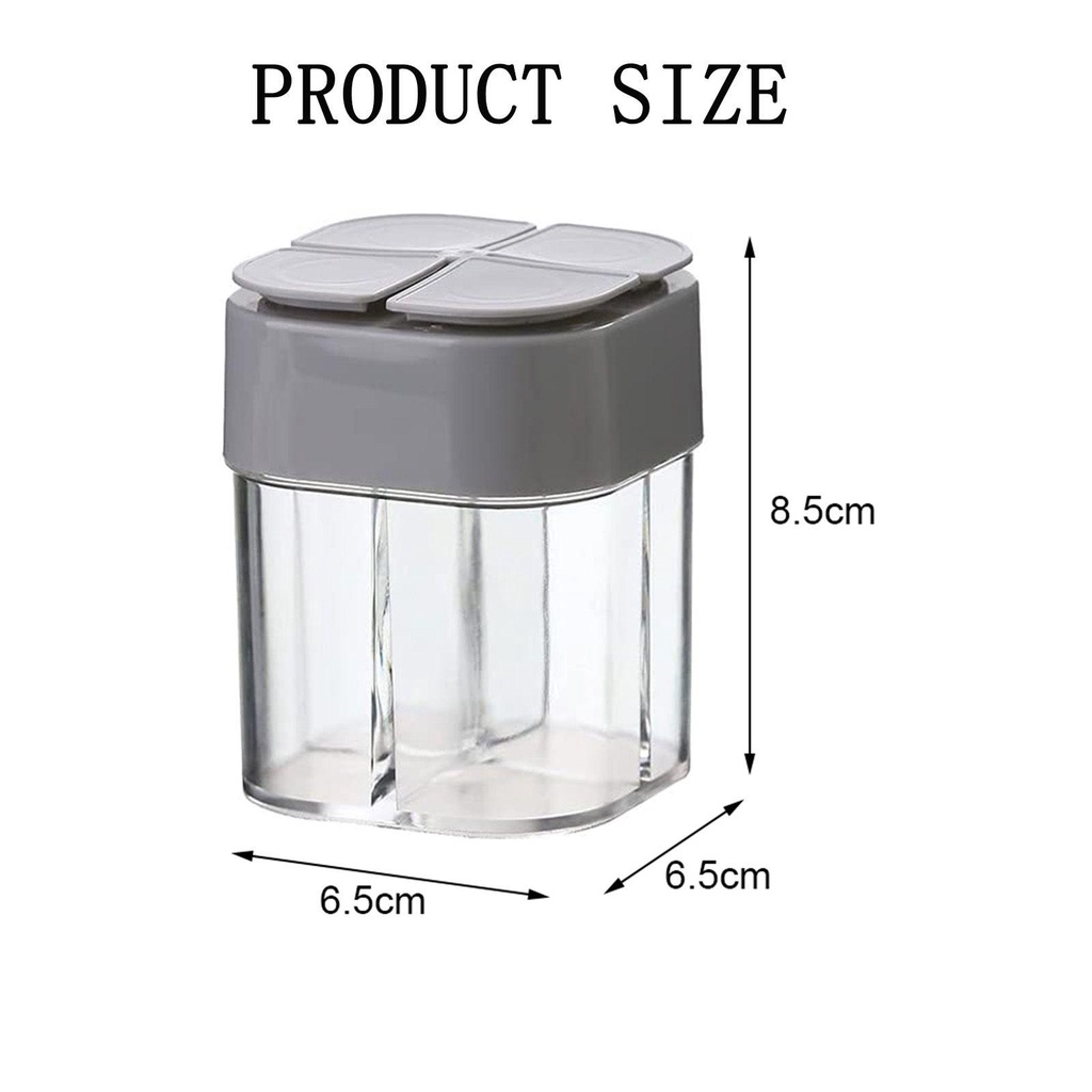 LEISURE Set 1 / 2 Hộp Đựng Gia Vị Tiện Lợi Cho Các Hoạt Động Ngoài Trời