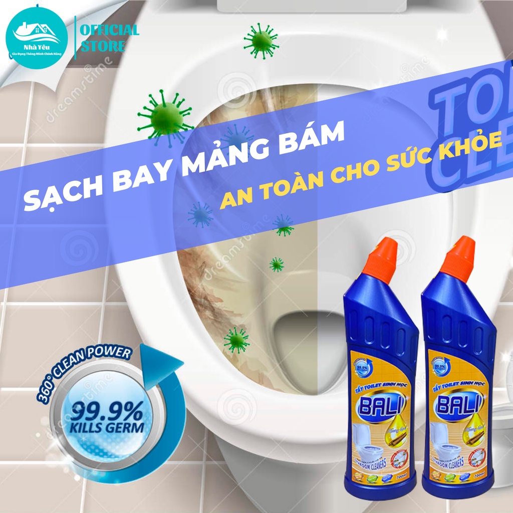 Nước Tẩy Toilet,Nhà Vệ Sinh BALI 800Gr Hương Quế Không Chất Hóa Học,Diệt Và Ngăn Ngừa Vi Khuẩn Hiệu Quả