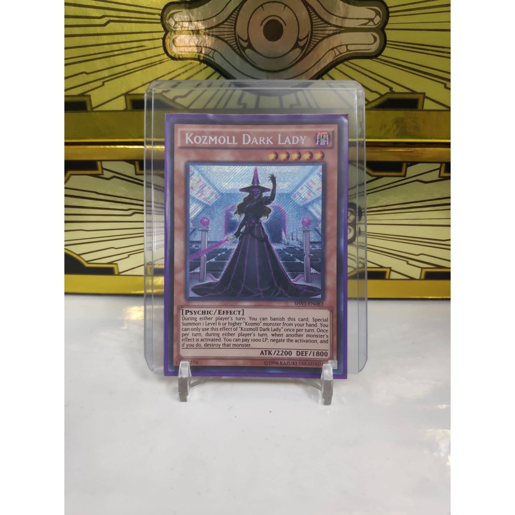 [ Dưa Hấu Yugioh ] Lá bài thẻ bài Kozmoll Dark Lady - Secret Rare - Tặng bọc bài nhựa bảo quản