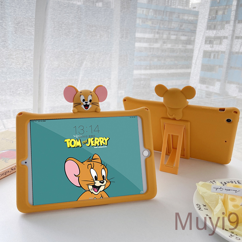 Ốp lưng máy tính bảng họa tiết chuột Jerry cho IPad 2018 Mini1/2/3 Mini4 Mini5 ipad6/ipad Air2