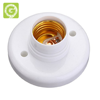 Đuôi Đèn E27 Tròn Bằng Nhựa Màu Trắng