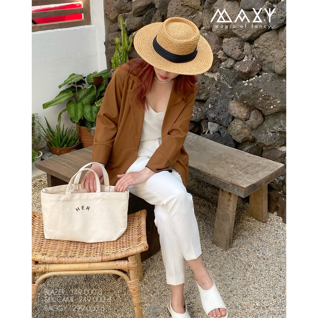 Áo khoác blazer phong cách Hàn Quốc browny blazer Maxy Workshop | BigBuy360 - bigbuy360.vn