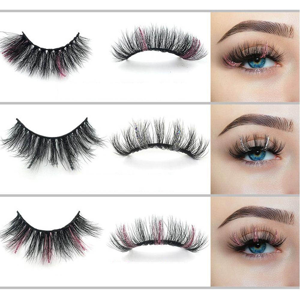 Hộp Lông Mi Giả 18MM Nhiều Màu Sắc Lấp Lánh