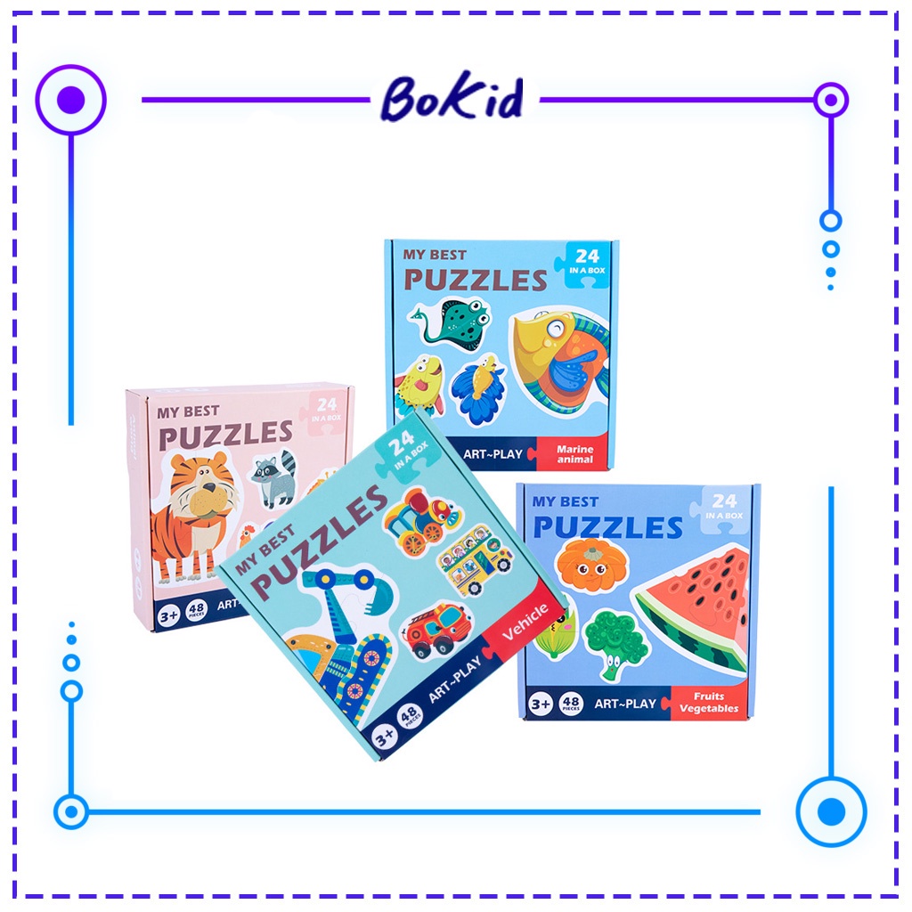 Bộ đồ chơi thông minh - đồ chơi ghép hình phát triển trí tuệ tư duy puzzles cho bé từ 3 tuổi