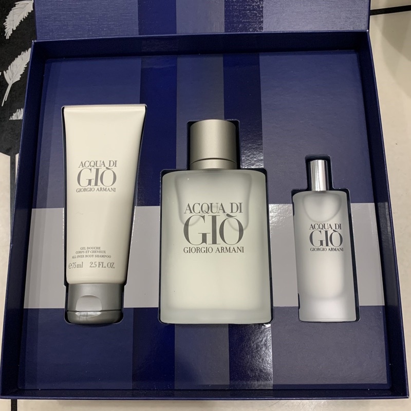 Bộ set nước hoa Giorgio Armani Acqua Di Gio Pour Homme 3 món như hình