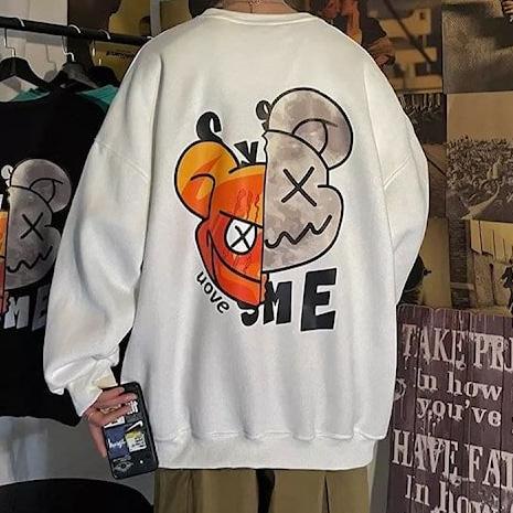 Áo Sweater Cổ Lọ Có Lỗ Thoát Nước Cổ Thuyền Ngọt Ngào Cho Nam Nữ