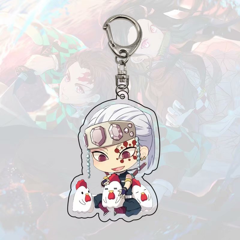 Mới Móc Khóa Nhựa Acrylic Họa Tiết Anime Demon Slayer Độc Đáo