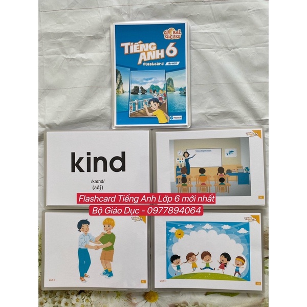 Flashcards Tiếng Anh Lớp 6, Lớp 7, Lớp 8  - Global Sucess 6, 7, 8- BGD mới nhất do Hoàng Văn Vân chủ biên