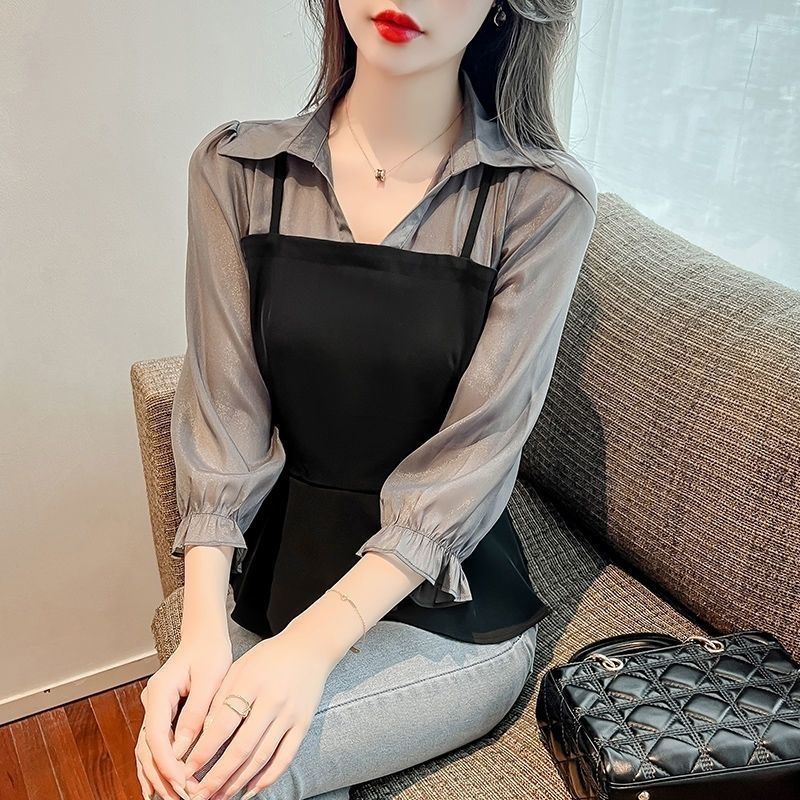 Áo Sơ Mi Cổ Chữ V ThờI Trang Cho Nữ