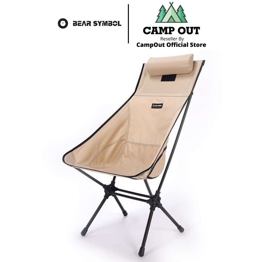 Ghế xếp Bear Symbol cắm trại dã ngoại du lịch ghế tải 150KG A217 campoutvn