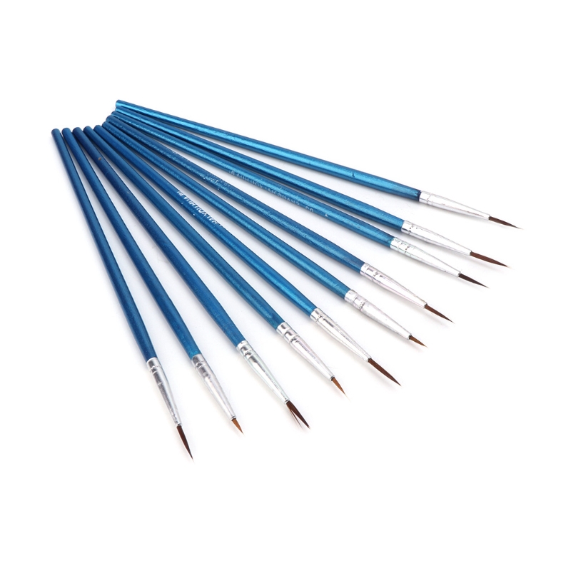 Set 10 Cọ Vẽ Màu Nước Chất Lượng Cao