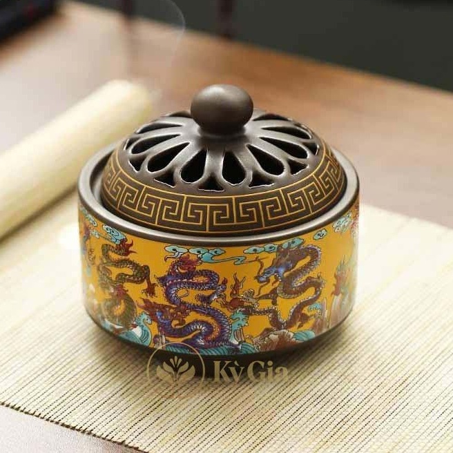 Lư Đốt Nhang Trầm Kỳ Gia