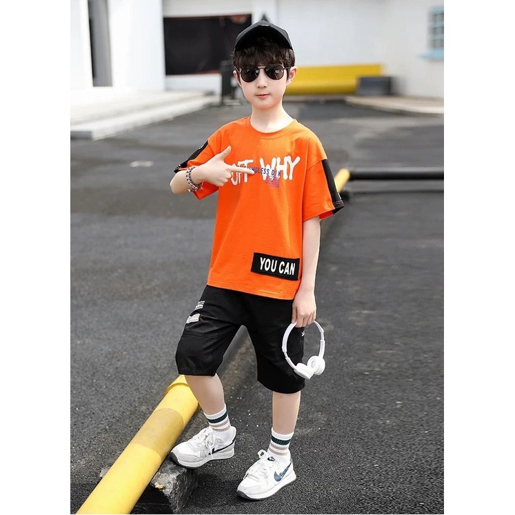 Bộ quần áo thun hè hình H.Ổ 14-45kg cho bé trai 4-14 tuổi. Năng động, thoáng mát. Hàng may kỹ. B8 B2