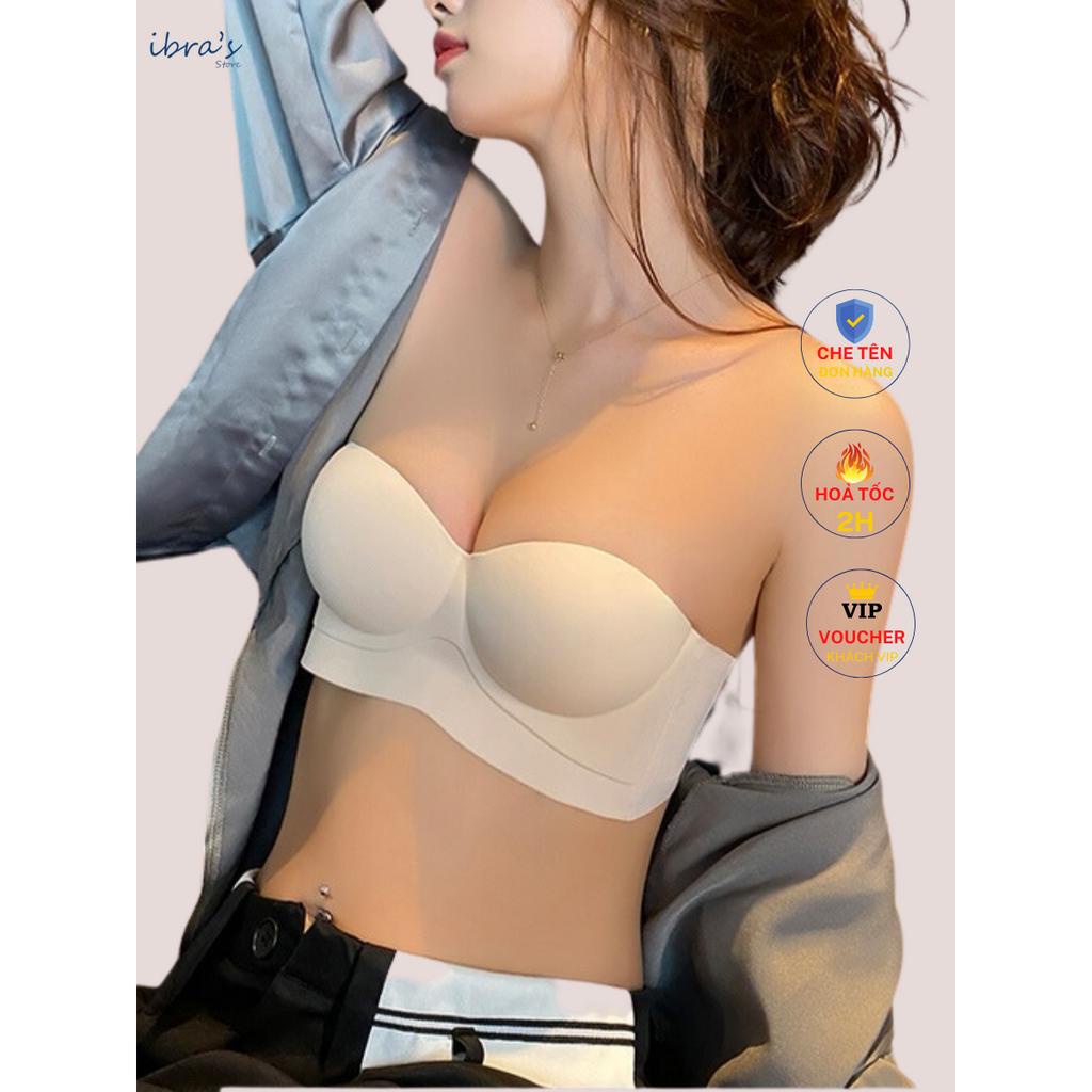 Áo Su Nâng Ngực Không Dây IBRA'S STORE Áo Lót Giúp V1 To Tròn Sexy Quyến rũ, Không Gọng Chống Tụt Ôm Sát Body IBRA A53
