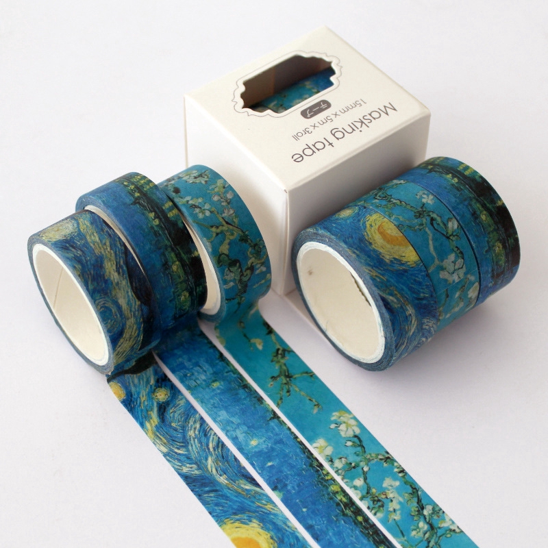 3 Pcs/lot Japanese Multicolor Masking Washi Tape Decorative Adhesive Tape