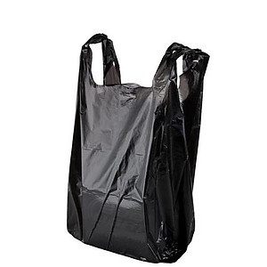1 Kg Túi xốp đen PE dày dai có quai xách