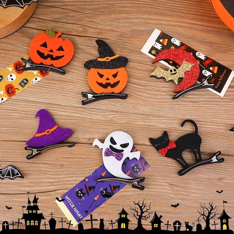 Kẹp Tóc Phong Cách Halloween Dễ Thương Cho Bé Gái