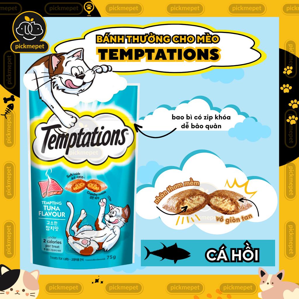 Snack Bánh Thưởng Temptations cho Mèo Mọi Lứa Tuổi 75g
