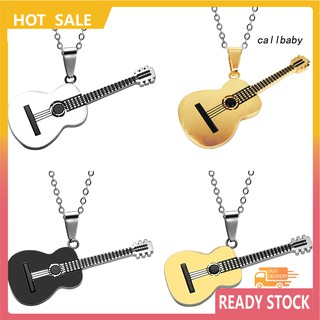 vòng cổ Mặt Hình Đàn Guitar Chất Liệu Thép Không Gỉ