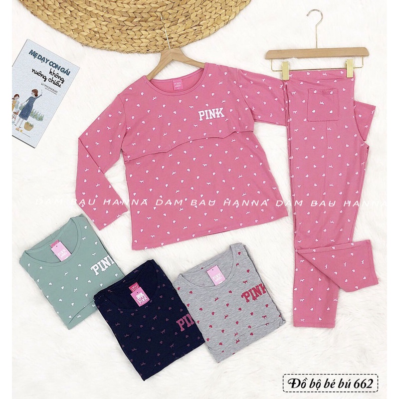 [SIZE 40-70KG] Đồ mặc nhà cho mẹ bầu và sau sinh cho bé ty tiện lợi thun cotton lạnh cao cấp thoáng mát không xù