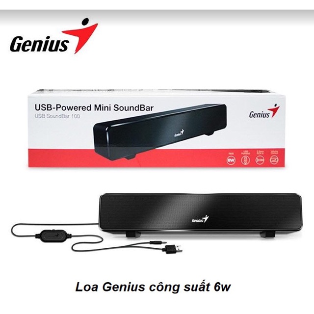 Loa thanh Genius Soundbar 100 6W cổng nguồn usb