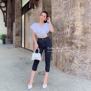 QUẦN JEANS LỠ ngang bắp chân -