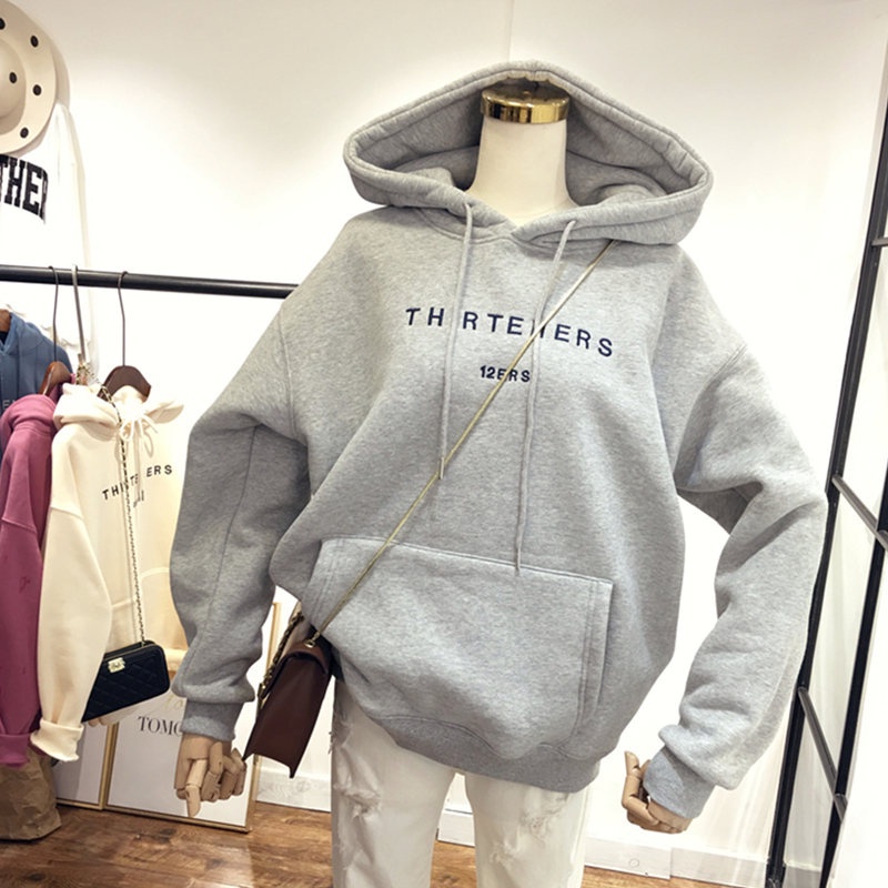 Mới Áo Hoodie Tay Dài Dáng Rộng Phong Cách Hàn Quốc Thời Trang Cho Nữ | BigBuy360 - bigbuy360.vn