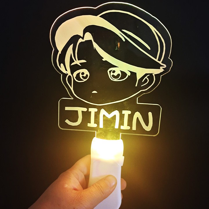 Đèn Cầm Tay Lightstick BTS Nhóm Nhạc Cao Cấp 7 Màu 2 Chế Độ Sáng Khác Nhau