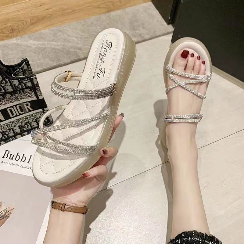 Giày Sandal Hai Quai Phong Cách Hàn Quốc Thời Trang Mùa Hè Dành Cho Nữ 2022