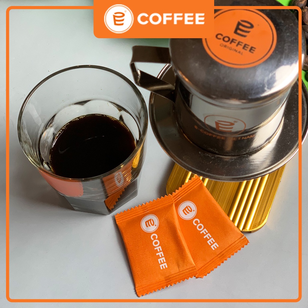 Phin pha cafe Inox cao cấp E COFFEE, Coffee Stanless Steel Coffee Filter SUS 304 sử dụng phin pha cà phê bột nguyên chất