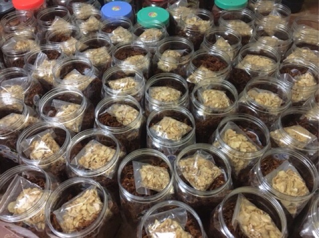 500G KHÔ HEO CHÁY TỎI LOẠI 1 ĂN LÀ NGHIỀN