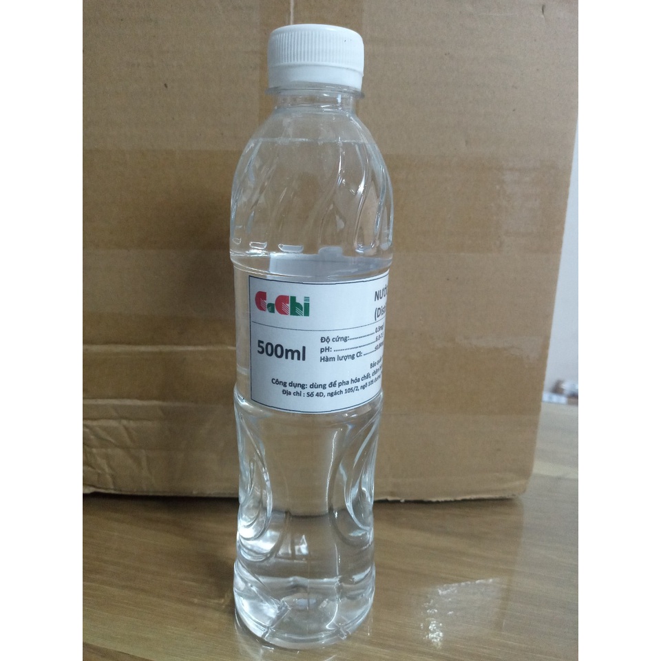 Nước cất 1 lần - chai 500ml