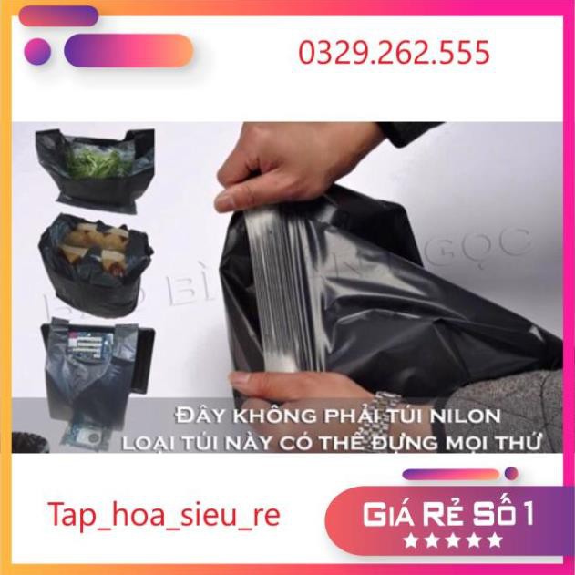 (Rẻ Vô địch) Xả hàng 1kg túi bóng đen đựng rác đóng hàng các kích cỡ